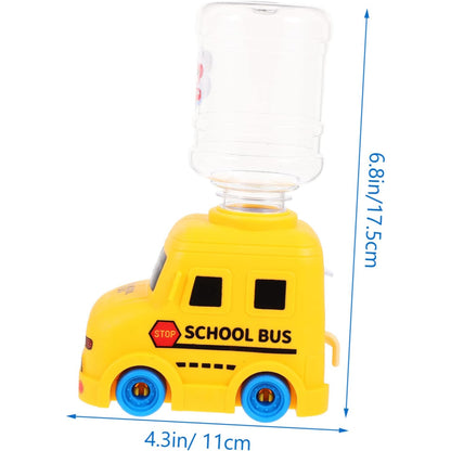 Mini School Bus Water Dispenser Toy for Kids