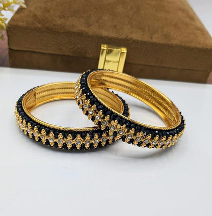 2 Pcs Gold Plated Kara Bangle